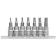 Yato torx bit 7 részes 5-ágú dugókulcs készlet lyukas 1/4" T10-T40 CrV