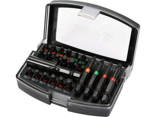 Yato 23 részes bithegy készlet (PZ, PH, TORX , HEX,)