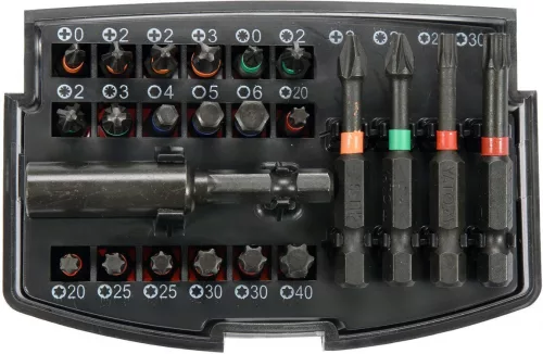 Yato 23 részes bithegy készlet (PZ, PH, TORX , HEX,)