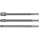 Yato dugókulcs adapter készlet 3 részes 1/4" Hex 1/4", 3/8", 1/2" négyszög CrV