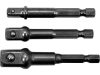 Yato dugókulcs adapter 3 részes készlet 1/4" Hex -> 1/4", 3/8", 1/2" négyszög