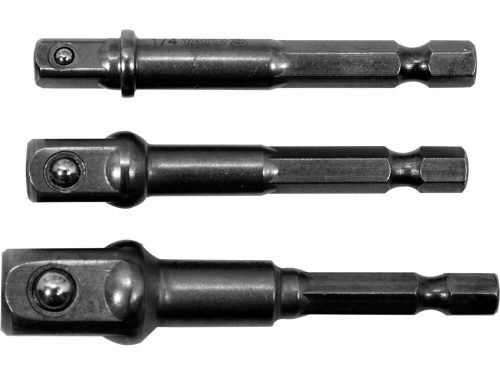 Yato dugókulcs adapter 3 részes készlet 1/4" Hex -> 1/4", 3/8", 1/2" négyszög