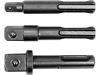 Yato dugókulcs adapter 3 részes készlet Sds-Plus -> 1/4", 3/8", 1/2" négyszög