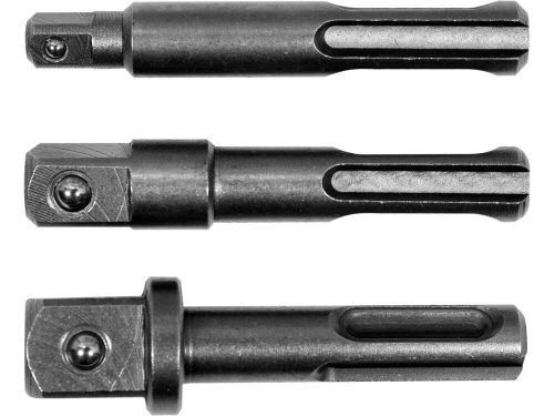Yato dugókulcs adapter 3 részes készlet Sds-Plus -> 1/4", 3/8", 1/2" négyszög