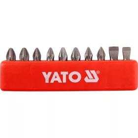 Yato bithegy készlet 10 részes 25 mm  (PH1 - PH2 - PZ1 - PZ2 - Lapos )