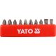 Yato bithegy készlet 10 részes 25 mm  (PH1 - PH2 - PZ1 - PZ2 - Lapos )