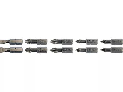 Yato bithegy készlet 10 részes 25 mm  (PH1 - PH2 - PZ1 - PZ2)