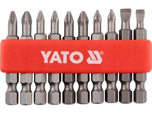 Yato bithegy készlet 10 részes 50 mm (PH1 - PH2 - PZ1 - PZ2 - Lapos)