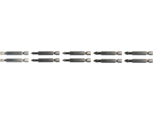 Yato bithegy készlet 10 részes 50 mm  (PH1 - PH2-  PZ1 - PZ2 - Lapos)