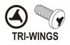Yato tri-wing bithegy készlet 2 részes TW0 + TW1 x 100 mm