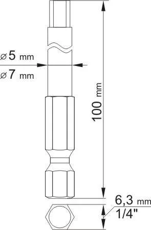 Yato imbusz bithegy készlet 2 részes 4,0 + 6,0 mm