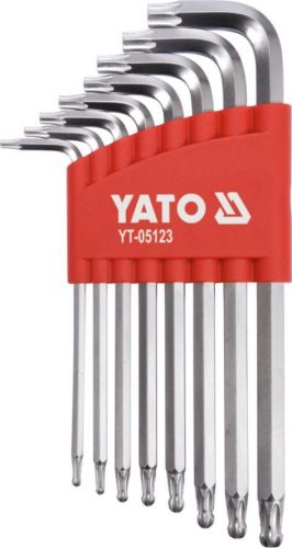 Yato gömbfejű Torx kulcs készlet 8 részes T9-T40 CrV
