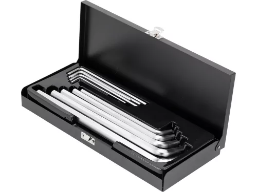 Yato hosszú imbuszkulcs készlet 10 részes 3-17 mm, kazettában CrV