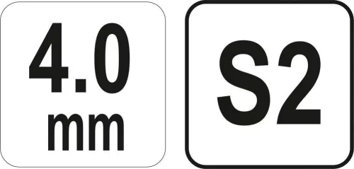 Yato gömbfejű imbusz T-kulcs 4,0 mm / 13 x 140 mm S2