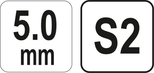 Yato gömbfejű imbusz T-kulcs 5,0 mm / 17 x 140 mm S2