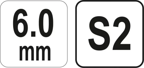 Yato gömbfejű imbusz T-kulcs 6,0 mm / 17 x 170 mm S2