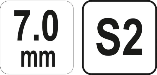 Yato gömbfejű imbusz T-kulcs 7,0 mm / 17 x 170 mm S2