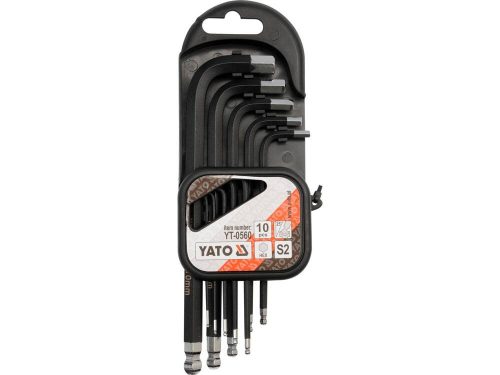Yato gömbfejű imbuszkulcs készlet 10 részes 1,27-10 mm S2