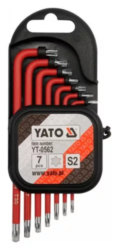 Yato torx kulcs készlet 7 részes T9-T30 S2