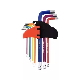 Yato hosszú gömbfejű imbuszkulcs készlet 9 részes 1,5 - 10 mm S2