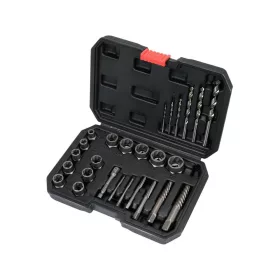 Yato roncsolt-, törtcsavar kiszedő és fúró készlet 26 részes 3/8"