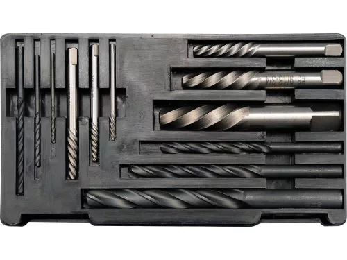 Yato törtcsavar kiszedő és fúró készlet 12 részes M3-M24