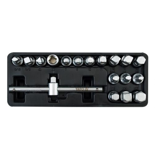 Yato olajleeresztő kulcs készlet 18 részes 5/16"-3/8", 8 mm,10 mm, 7-14 mm, 10 mm, 8-17 mm 3/8" C