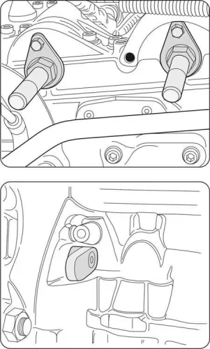 Yato vezérlés rögzítő készlet 4 részes (benzin) VW Skoda Seat