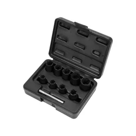 Yato törtcsavarfej leszedő készlet 10 részes 3/8" 10-19 mm