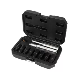 Yato gépi dugókulcs készlet 10 részes 18-25 mm biztonsági kerékcsavarokhoz