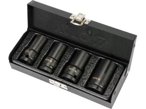 Yato gépi dugókulcs készlet 4 részes 1/2" 17-26 mm CrMo
