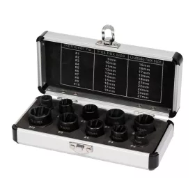 Yato törtcsavarfej leszedő készlet 10 részes 3/8" 9-19 mm