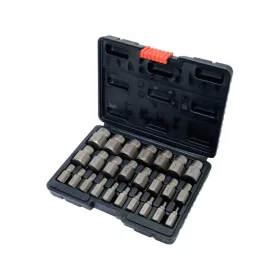 Yato törtcsavar kiszedő készlet 25 részes (belső torx, imbusz és spline csavarokhoz)