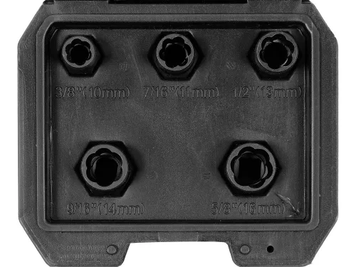 Yato törtcsavarfej leszedő készlet 5 részes 3/8" 10-16 mm CrMo