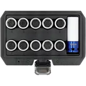 Yato kerékanya dugókulcs-készlet, 11 db