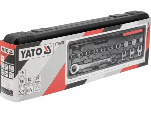 Yato bordásszíj rögzítő készlet 15 részes