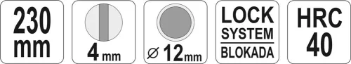 Yato vízcsőbilincs fogó 230 mm