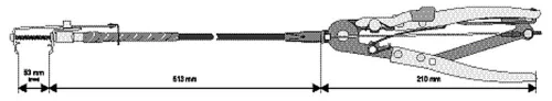 Yato vízcsőbilincs fogó flexibilis 613 mm