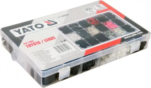 Yato műanyag patent készlet 360 részes Toyota / Lexus