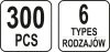 Yato műanyag patent készlet 300 részes Renault