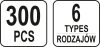 Yato műanyag patent készlet 300 részes Opel