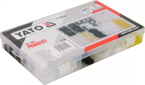 Yato műanyag patent készlet 345 részes Peugeot