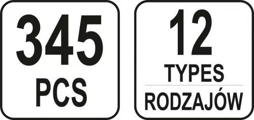 Yato műanyag patent készlet 345 részes Peugeot