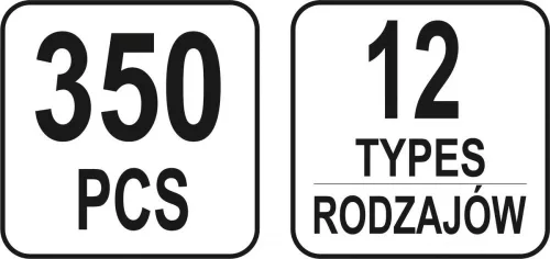 Yato műanyag patent készlet 350 részes Volvo