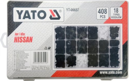 Yato műanyag patent készlet 408 részes Nissan