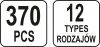 Yato műanyag patent készlet 370 részes Mitsubishi