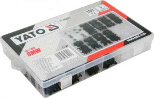 Yato műanyag patent készlet 290 részes BMW
