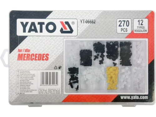 Yato műanyag patent készlet 270 részes Mercedes
