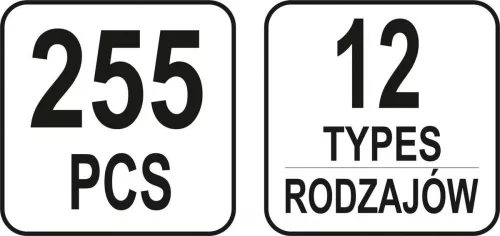 Yato műanyag patent készlet 255 részes Volkswagen