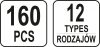 Yato műanyag patent készlet 160 részes Audi